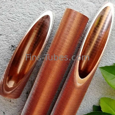 Buy DELLOK Copper Tube Air Cooled Aluminum Fin Evaporator Coil Or Extruded Copper Alloy Low Fin Tube online manufacture