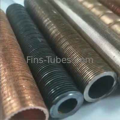 Buy Air Cooled Aluminum Evaporator Coil Extruded Copper Low Fin Tube Inner Grooved For Heat Exchanger online manufacture