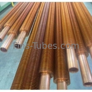 Buy DELLOK  T2 TP2 C122000 Copper Fin Tube Coil Laser Welded online manufacture