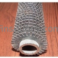 Buy DELLOK Pressure Copper Embedded Fin Tube Alu/Copper Fins 1.0-4.0MPa Pressure Rating -40.C To 400.C Temperature 16-63mm online manufacture