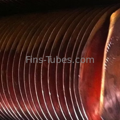 Buy DELLOK Round Spacer Wrapped Tension 25.4mm Copper Finned Tube online manufacture