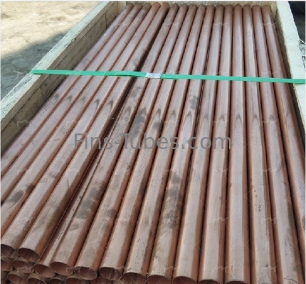 DELLOK  Hot Sale Copper Double Inner Tube Heat Exchange Copper Finn Tube For Heat Exchanger Inner Finned Tube