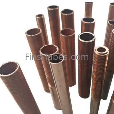 Fin Tube With 24 Embedded Fins Solid Serrated Type Black Painting Customizable Color