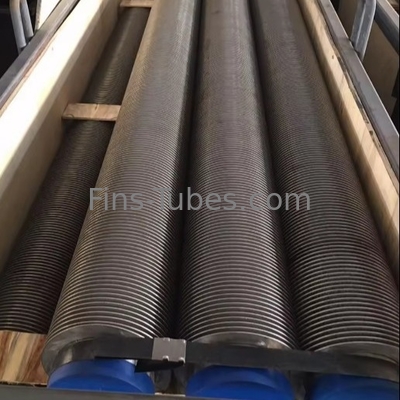 Copper Carbon Steel Fin Tube 0.3-1.2mm Tube 2.5-20mm Fin Spacing 16-63mm Od