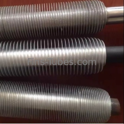 Copper Carbon Steel Fin Tube 0.3-1.2mm Tube 2.5-20mm Fin Spacing 16-63mm Od