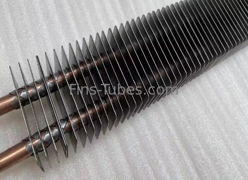 Aluminum Low Fin Tubes with Enhanced Heat Transfer Smooth Fin Edge Anodized Coating