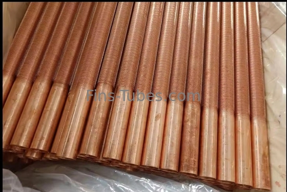 Aluminium Fin Rolling Extruded Fin Tube With Smooth Edge Hydro Test 3-25mm Outer Diameter