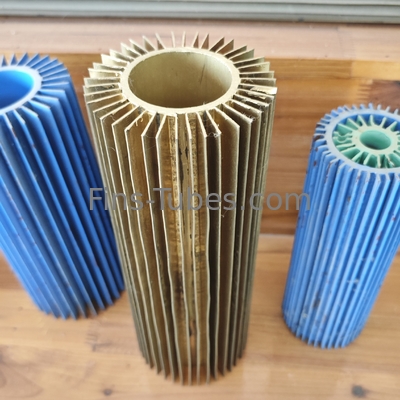 DELLOK Longitudinal Fin Tube with 19mm OD 400℃ Temperature Rating Threaded Connection for Root