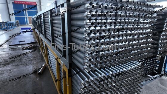 DELLOK YONGHUI Aluminum 1050 1060 1070 5052 6063 Fin Material Heat Exchanger Fin Tube Tube OD 12mm Min 50.8mm Max Heat Exchanger Tube Sheet