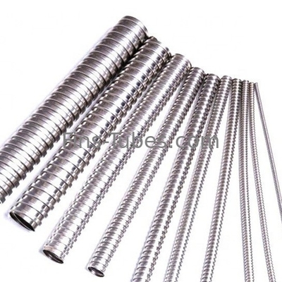 DELLOK TP304 SMLS Stainless Steel OD15.88mm Crimped Fin Tube