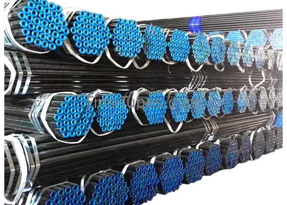DELLOK Black Painting Seamless Carbon Steel Pipe Sch40 / Sch80 / Sch160 Astm A106